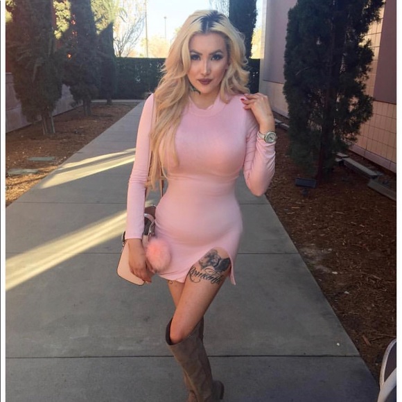 Fashion Nova Dresses & Skirts - Fashion nova pink midi dress